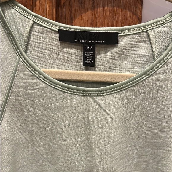 White House Black Market Green Cap Sleeve Muscle Tee​ - Picture 2 of 8